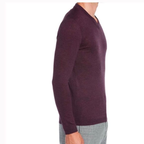 Ted Baker London Noel Slim Fit V-Neck Wool Blend Sweater Size 4/Medium - Picture 2 of 11